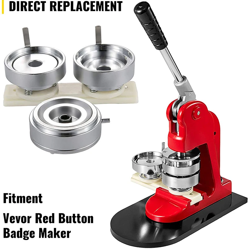 25mm Button Maker Machine Button Pressing Machine with 1000pcs Button Parts and Cutter