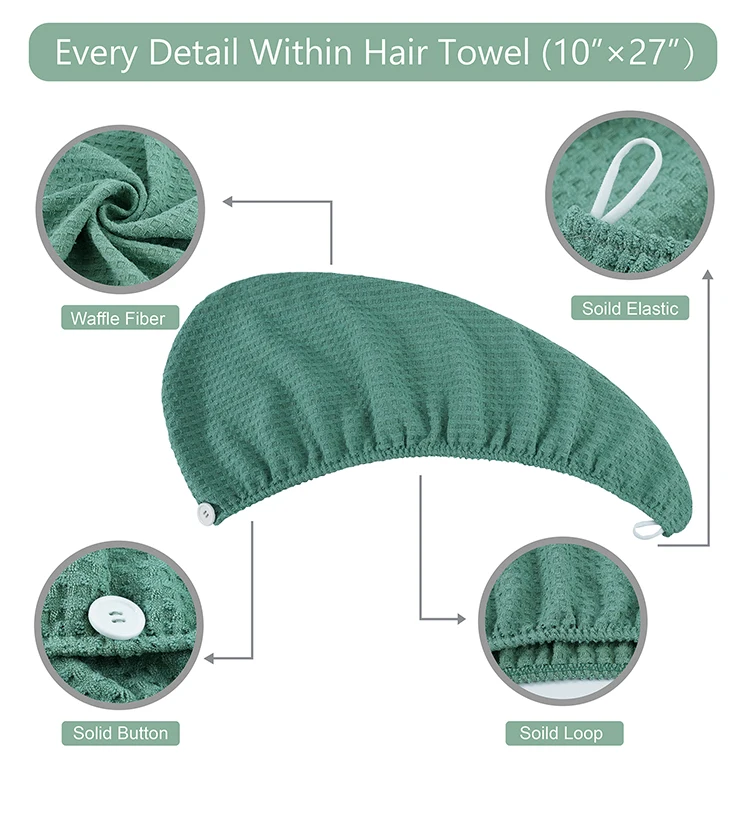 Promotional Prices! Microfiber Coral Fleece Hairdrying Towel Cap Hair