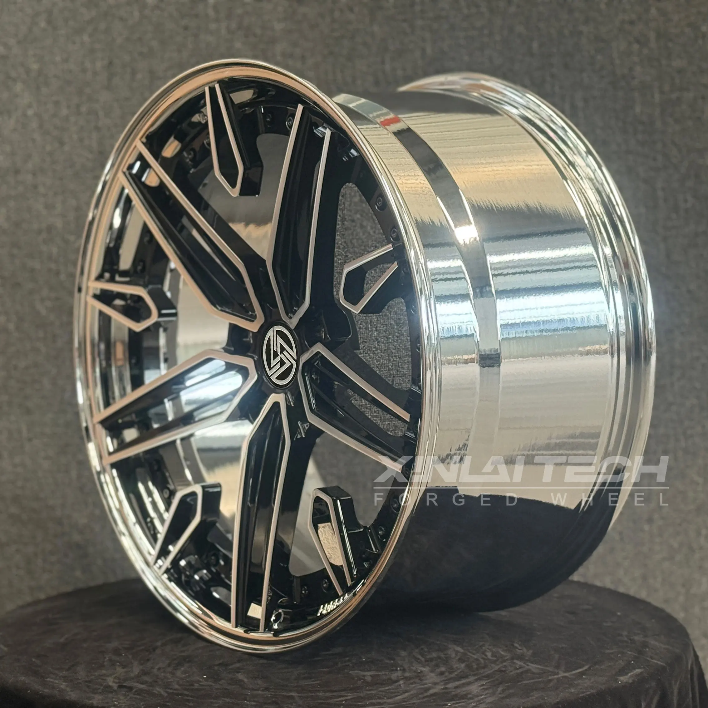 XL Forged Alloy Car Wheels 2-piece Custom Rims OEM 5x114.3 5x112 5x120 18 19 20 21 22 23 24 Inch Chrome for BMW Audi Porsche - Image 3