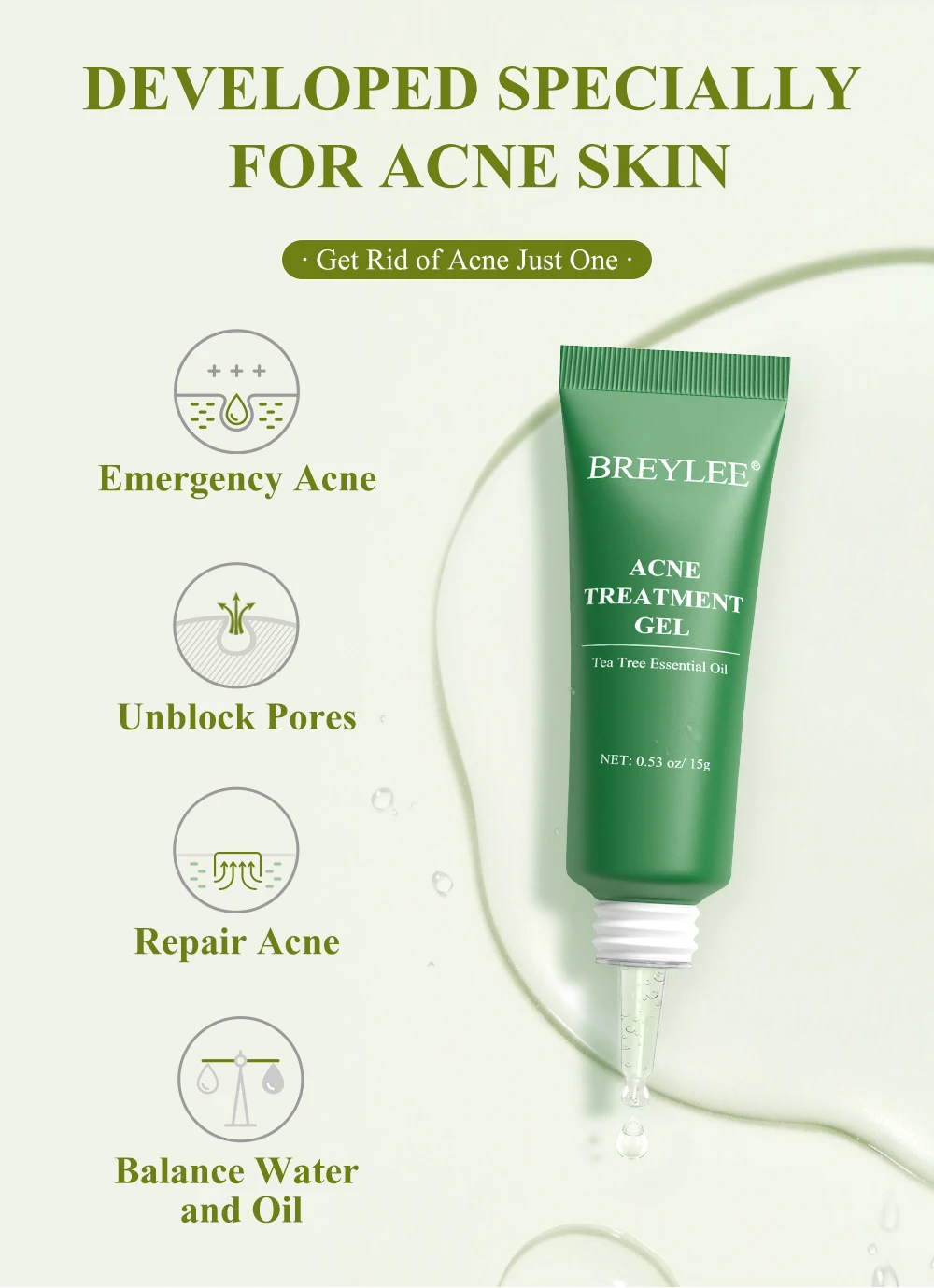 breylee acne treatment gel