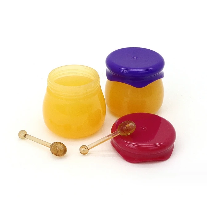 product round lip honey jar 10g lip balm honey balm cream jar lip mask bottle with stick-26