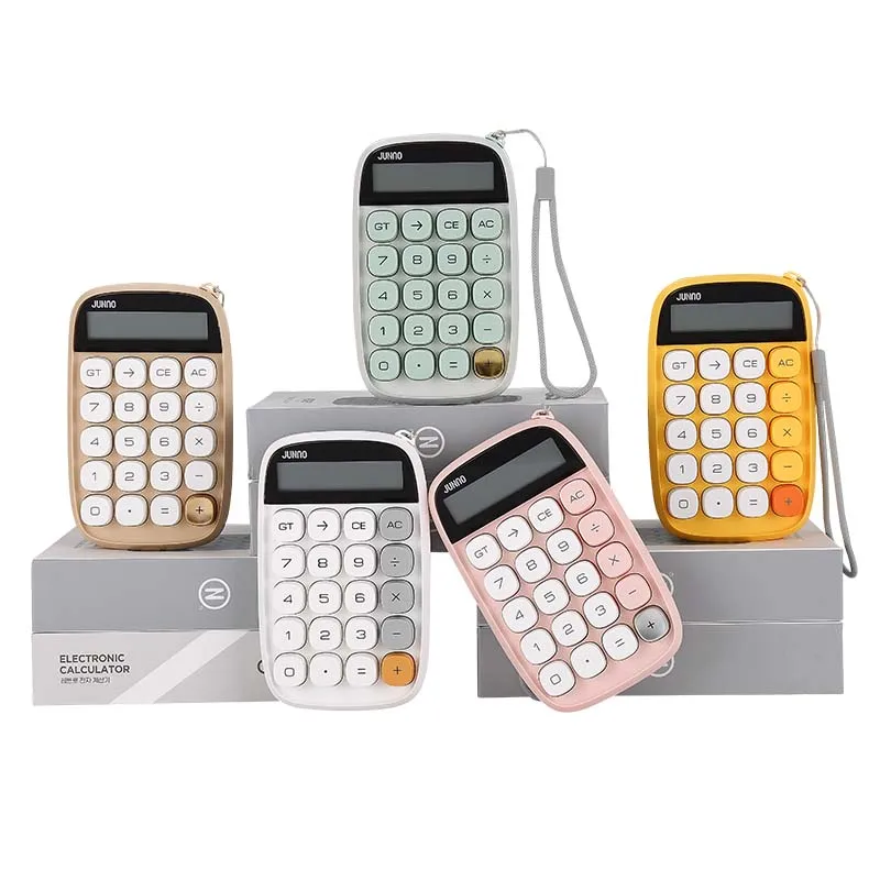 Colorful Calculator 10 Digit Large LCD Display Calculators Dual Power Handheld for Daily and Basic Office