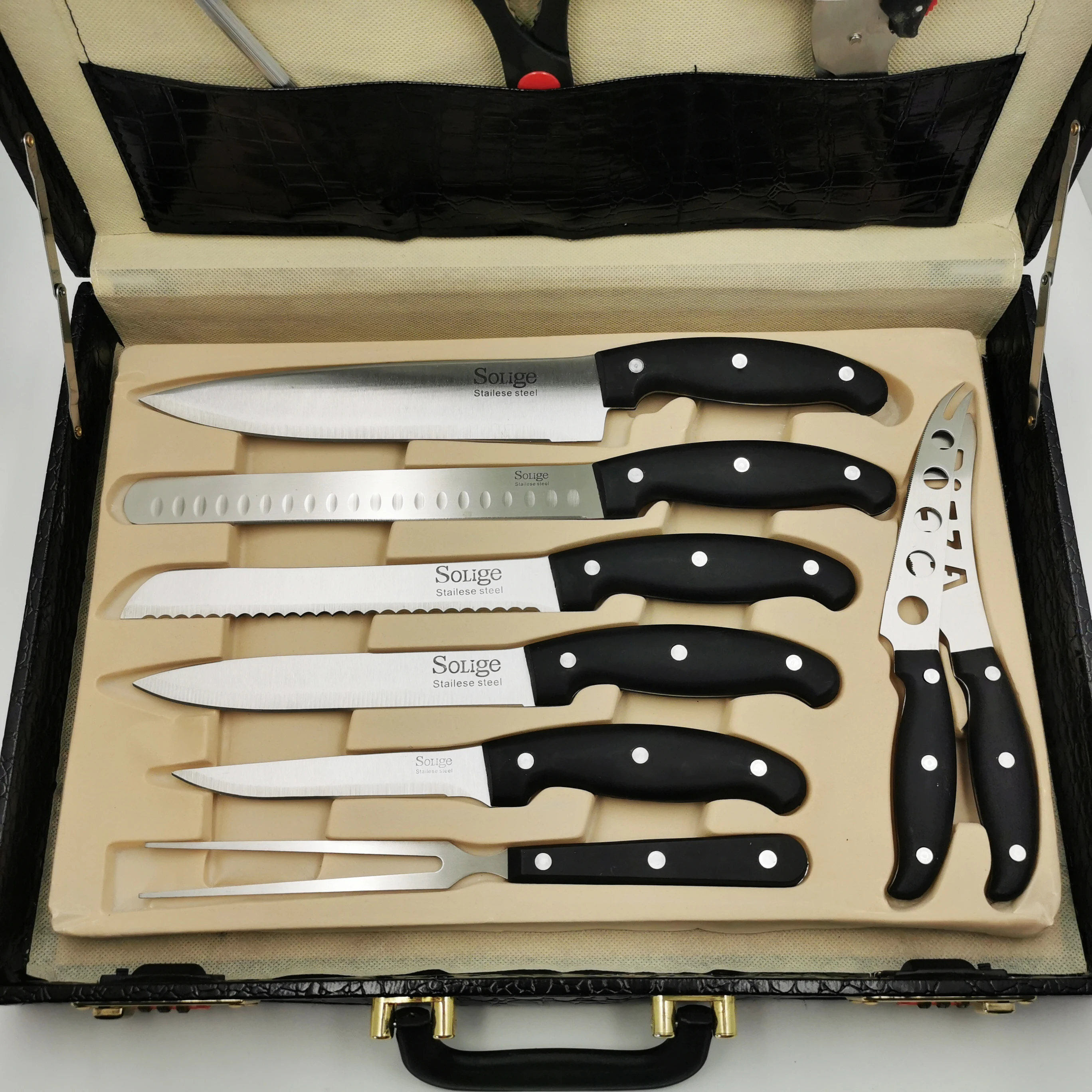 5PCS Colorful Plastic Handle Kitchen Knife Set (SE-1621) - China