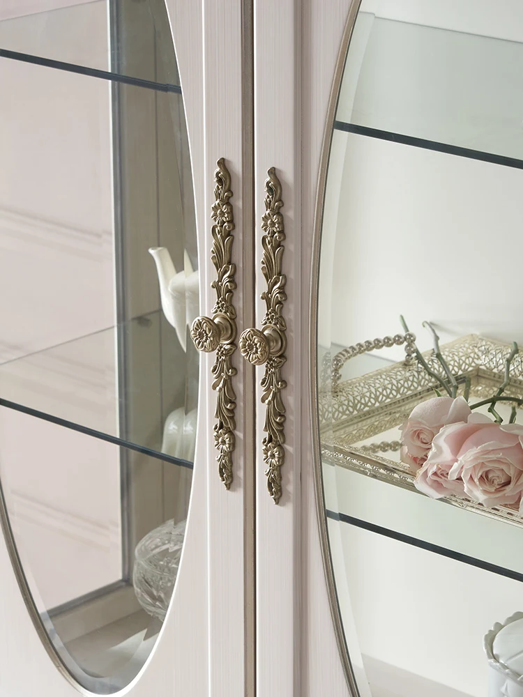 Витрина из стекла и дерева винный шкаф роскошный боковой высококачественный дизайн классический буфет