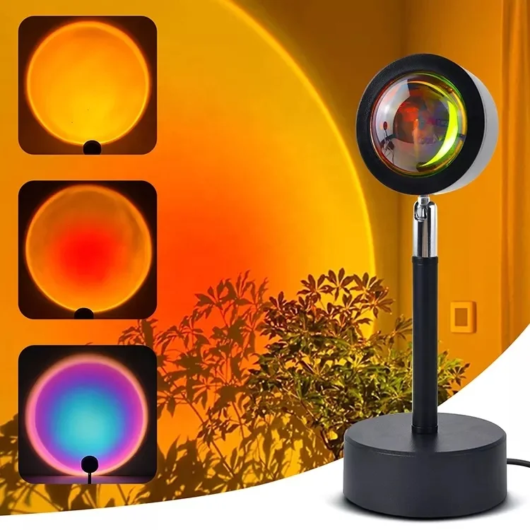 Sunset Lamp Projector With APP Control, Multicolor Changing Projection Lamp Led Light, Sunlight Lamp for Bedroom,
