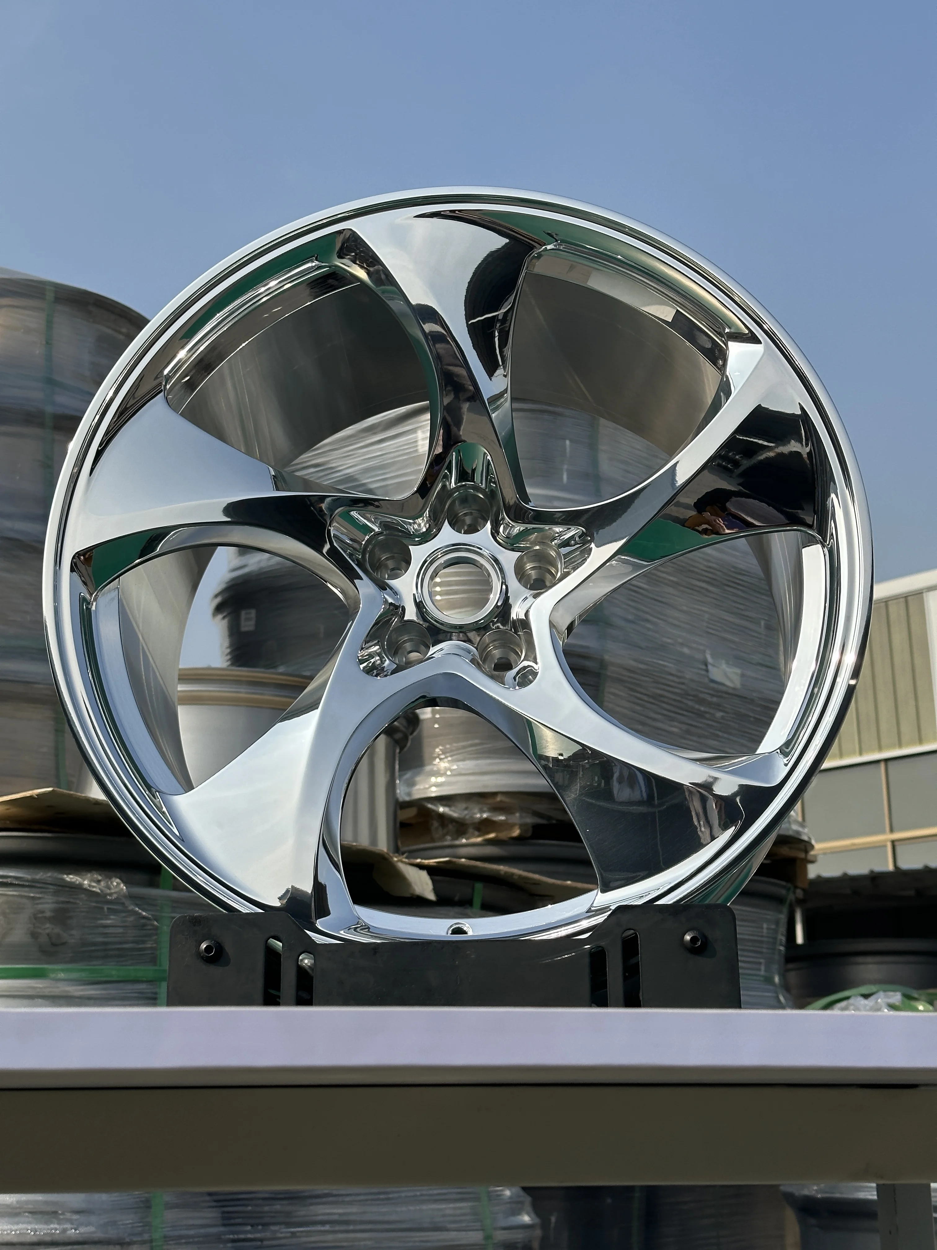 GVICHN polished five spoke 16 17 18 19 20 21 22 23 24 inch forged wheels 5x112 5x114.3 5x120 aluminum alloy rim hub