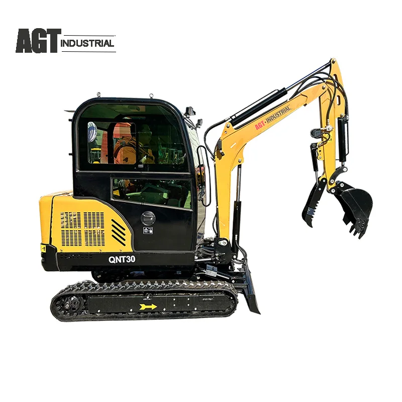 AGT 3トン キャブ付き掘削機 ディーゼルエンジン搭載 AGT ミニ掘削機 油圧式グリッパー付き |QNT30