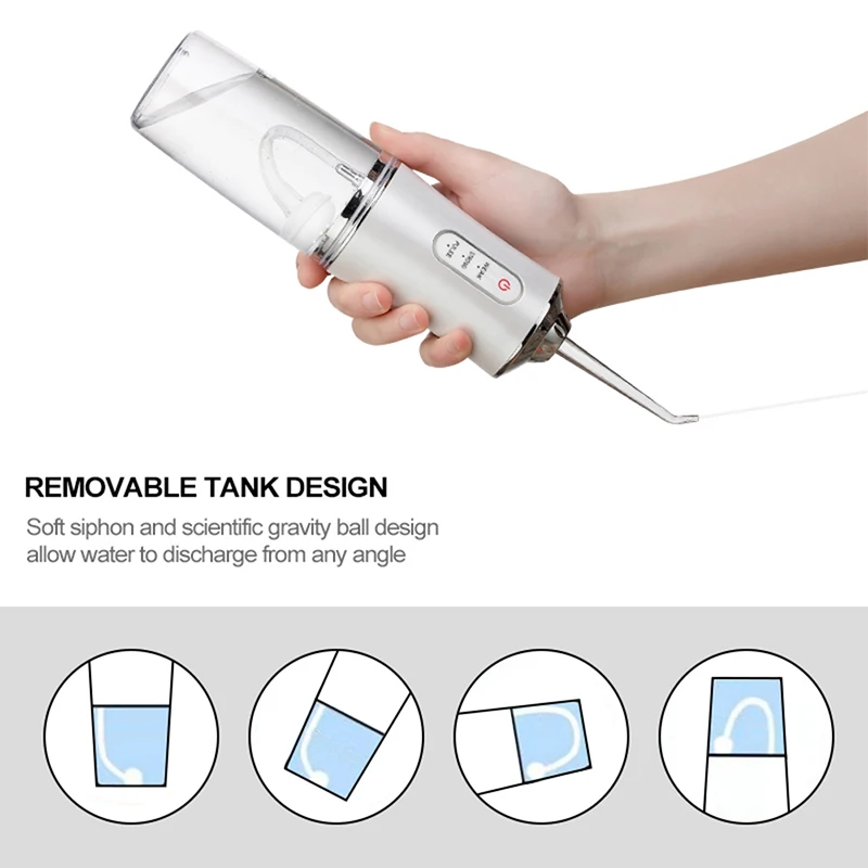 2021 Oem умный водный ирригатор для зубов Уход за полостью рта Smart 220 мл Nicefeel Water Dental Flosser