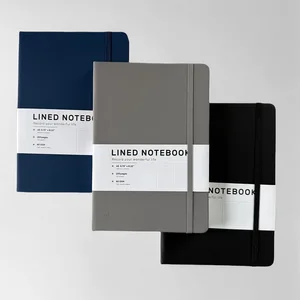 Personalized A5 PU Leather Office Hardcover Notebook with Custom Logo