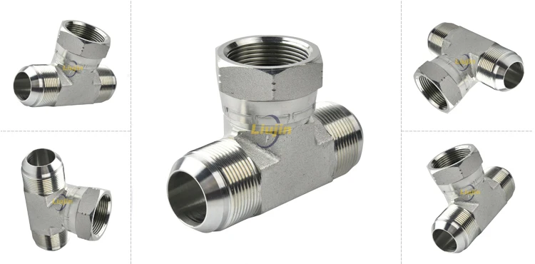 BJ-10 male female pipe fittings hydraulic hose hydraulic tee