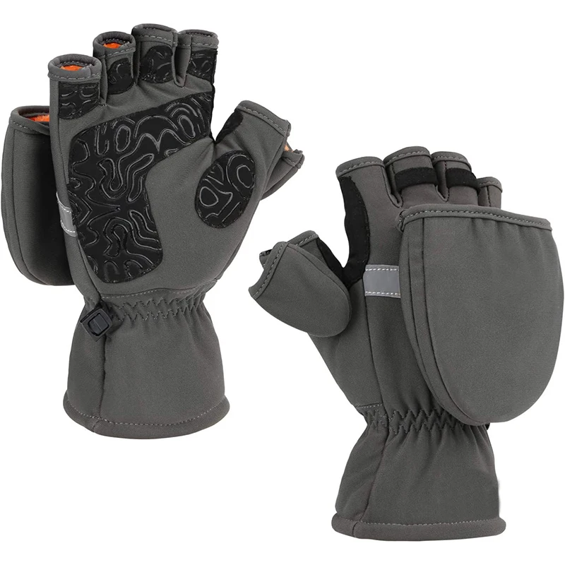 Gants D'hiver Tactiles Unisexe – Écran Tactile Deux Doigts, Coupe-vent, Taille Unique, Doublure Brossée !
