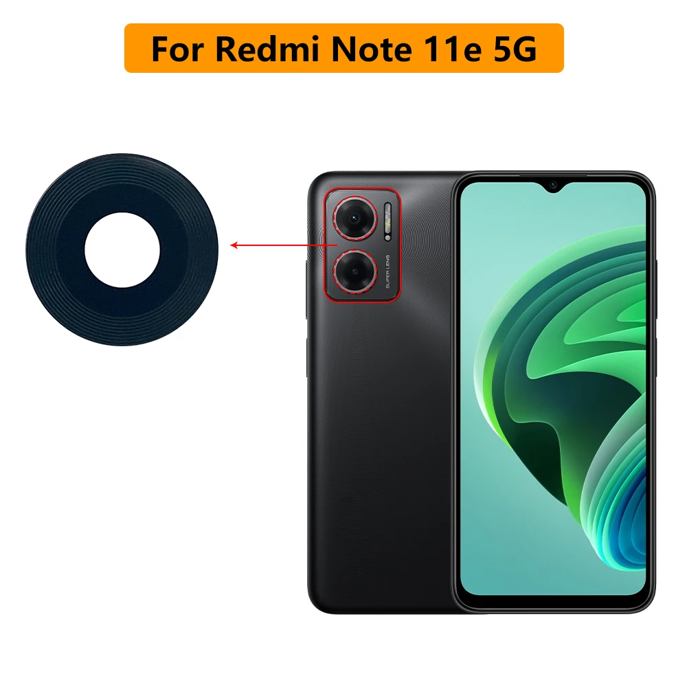 Vetro Fotocamera Posteriore Per Xiaomi Redmi Note 11 Pro 5G - XoTek Nero