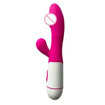 Realistic Dual Rabbit Dildos Woman G-Sports Clitoris Massager Stimulation Sex Toys Dildo Vibrator For Women