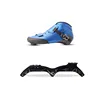 Blue top shoe + three-wheel stand without wheels
