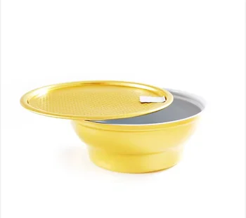 180ml 250ml 300ml Golden Aluminum Tin Cans Bowl Cans with Ring-Pull Lids for Soup Bird's Nest