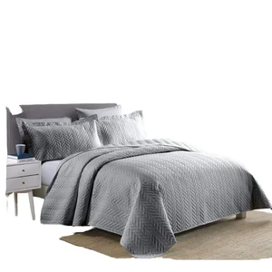 2026 New Design Nantong Factory Hot Sale 6pcs Microfiber Embroidery Comforter Set