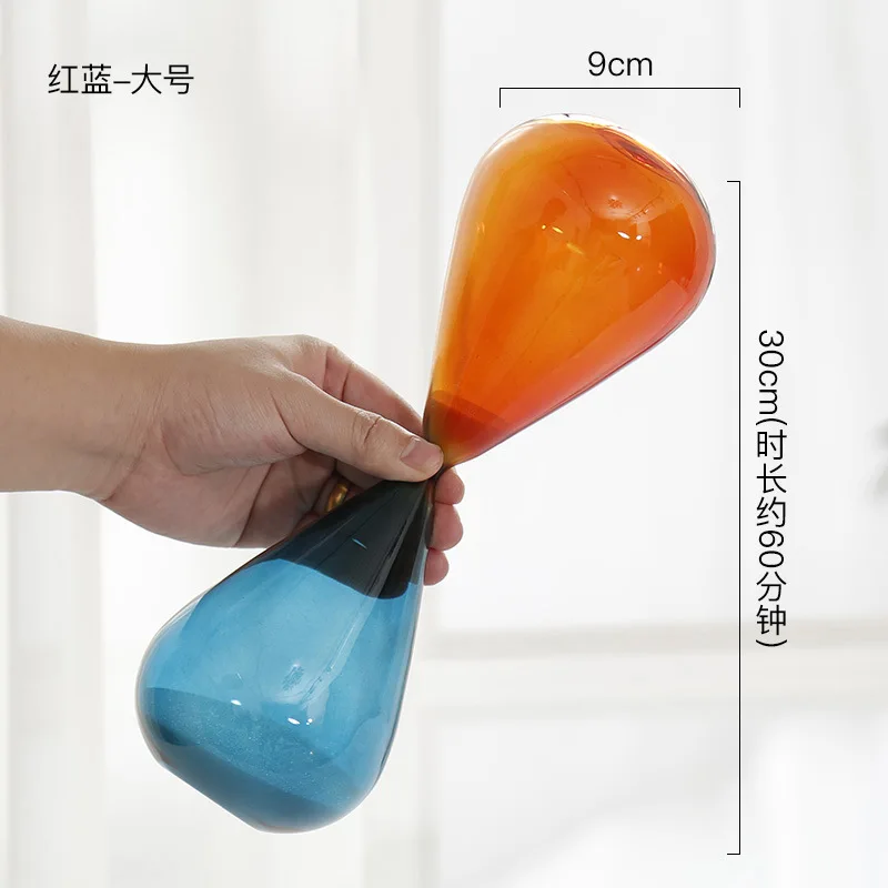 Nordic creative glass time timer ornaments student personality gift decoration