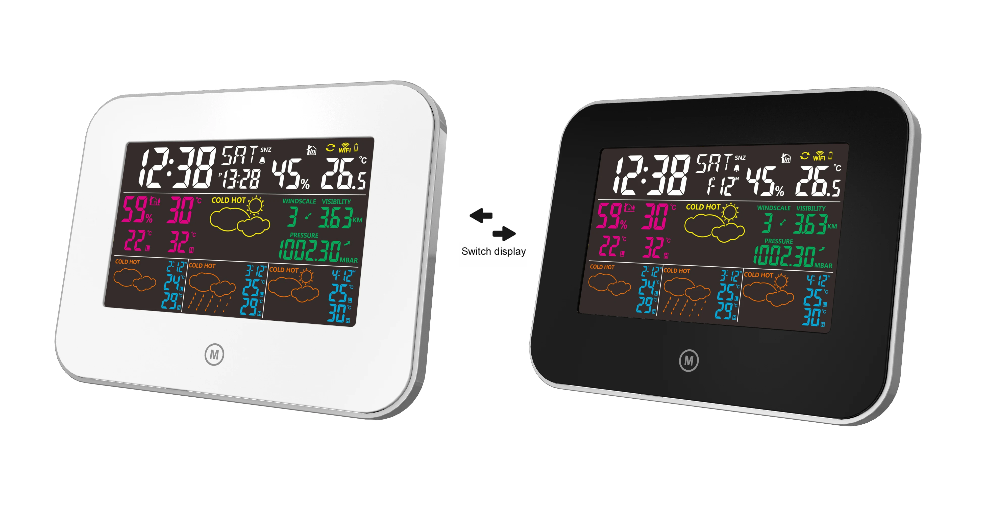 2024 WIFI Weather Station Professional Digital Indoor Outdoor Temperature and Humidity