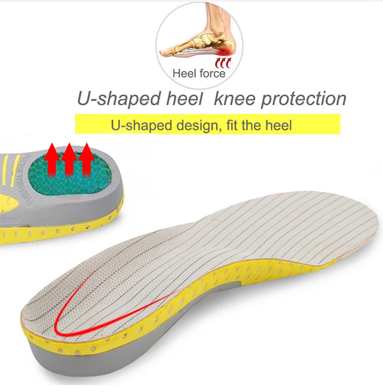 Orthotic Insole Arch Support Pvc Flat Foot Health Shoe Sole Pad Insoles ...