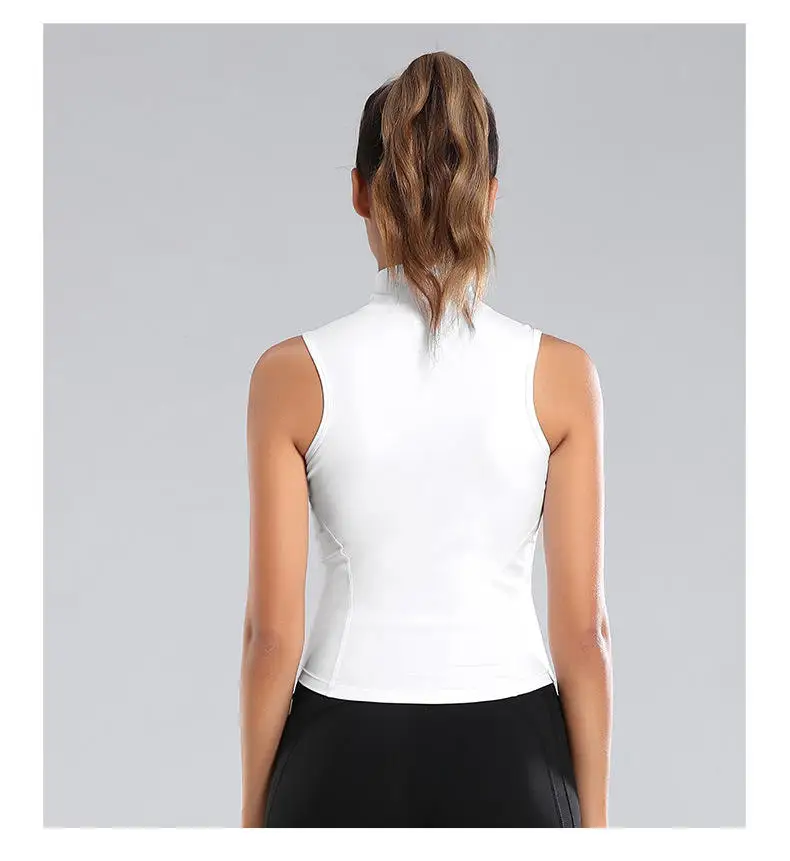 White high quality cotton/spandex tight fit wholesale sportswear solid color custom puff printing causal tank tops women