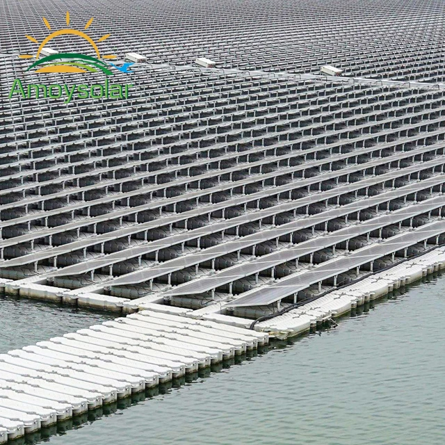 Solar Floating PV System Water Reservoir Buoy Fountain Mounting Structure