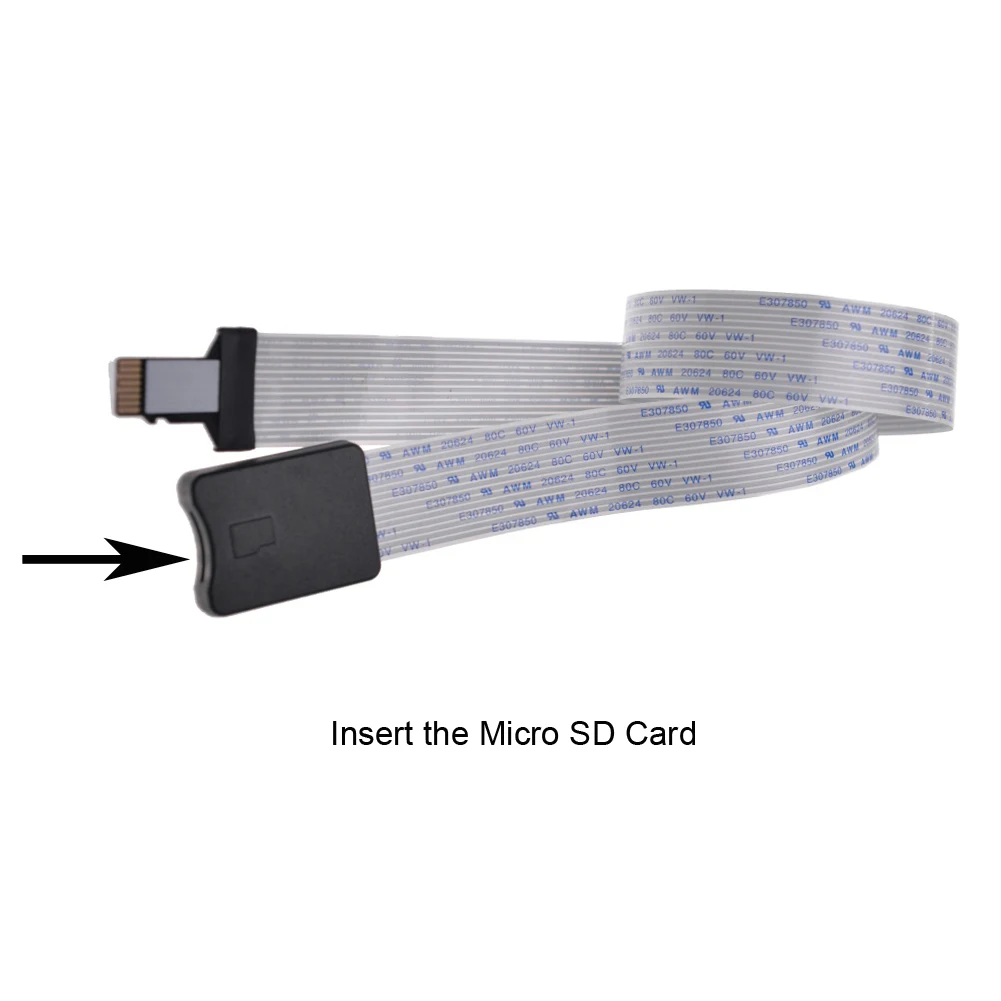 Panel Mount Sd Card to Micro Sd Card Extender Cable