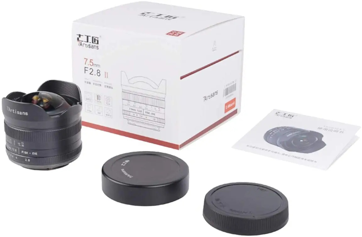 7artisans 7.5mm F2.8 II V2.0 APS-C Format Fisheye Lens With