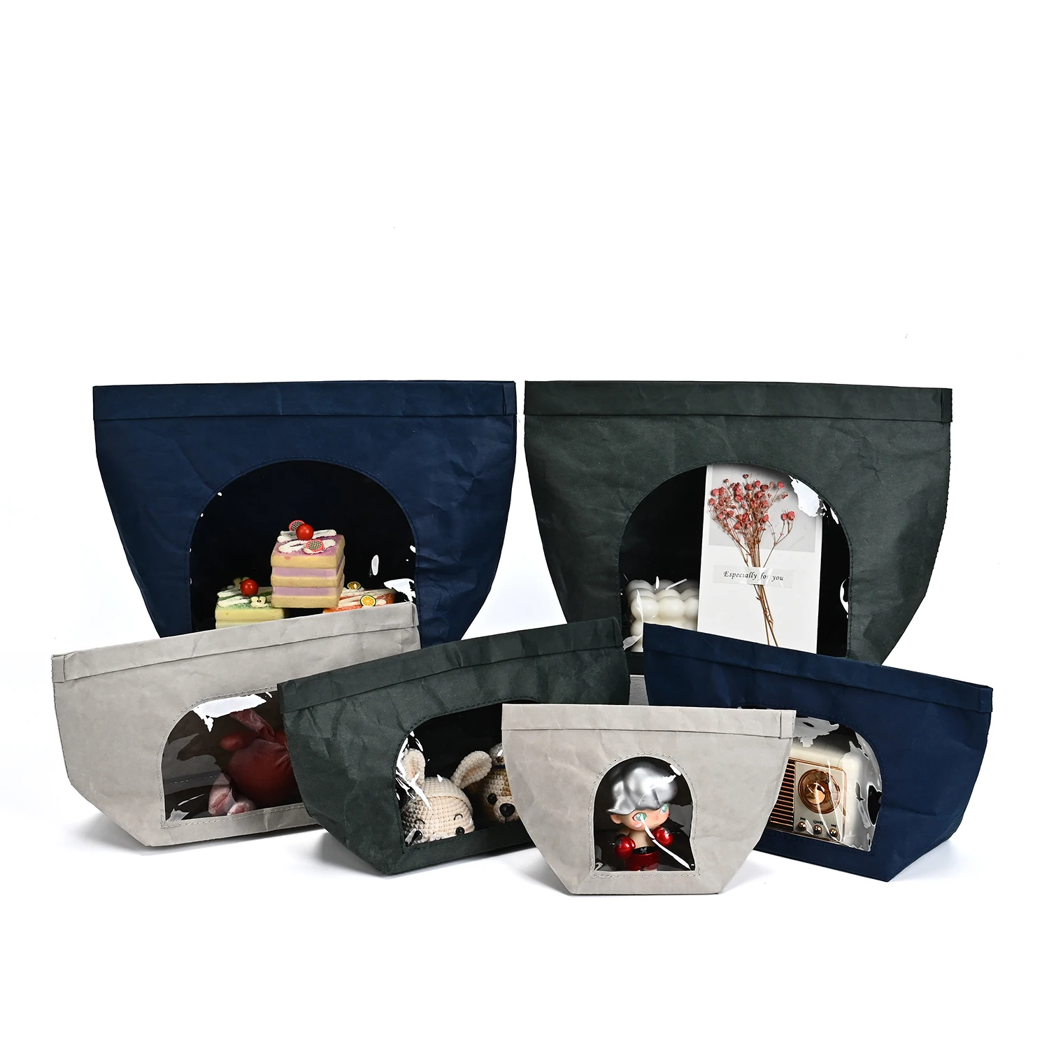 Best-Selling Custom Reusable Washable Kraft Paper Tote Case Protectors High Quality Letter Pattern Shopping Bags manufacture