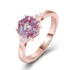 real solid 10K Gold Alexandrite Ring