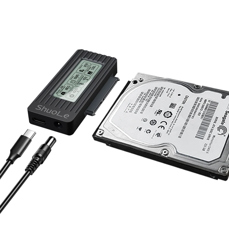 ShuoLe SATA-USBCケーブルアダプター2.5/3.5インチハード