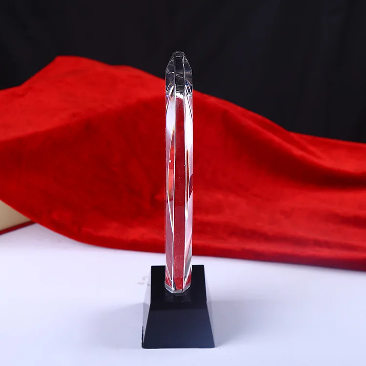 Custom Souvenir Acrylic Plaque Sail Arrow Blank Crystal Award Trophy