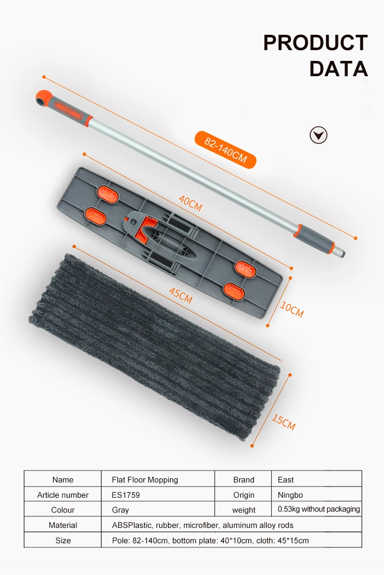 Экологически чистые чистящие средства промышленные швабры для чистки двусторонняя плоская Швабра