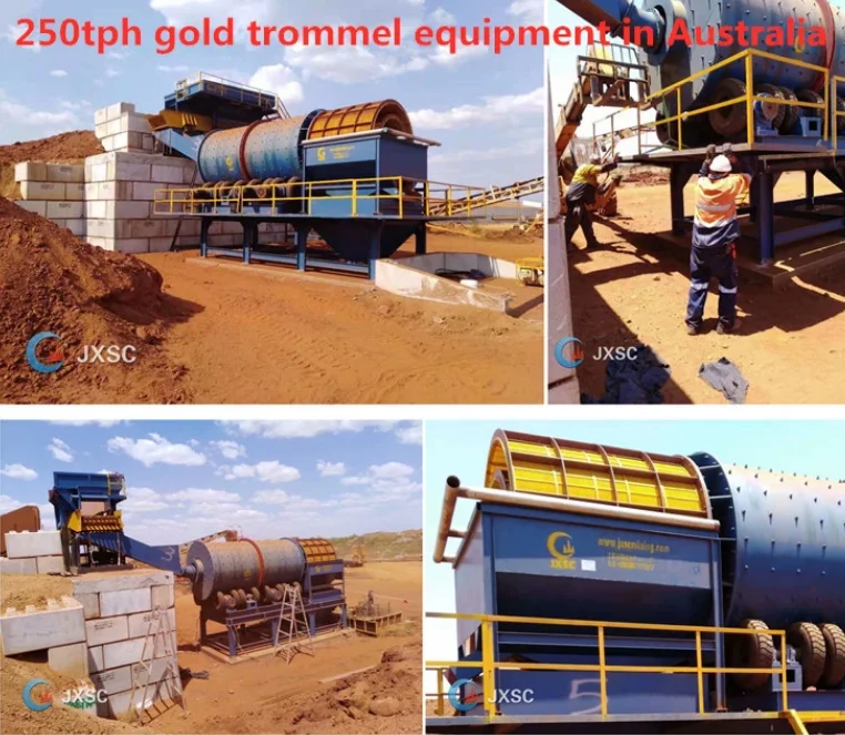 Rotary Trommel Screen Drum Scrubber Sand Rock Gold Separator Processing ...