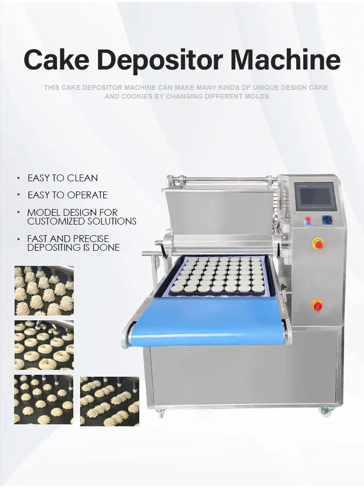 Automatic Small Wire Cut Cake Macaron Biscuit Cookie Form Make Maker Depositor Machine Price for Make