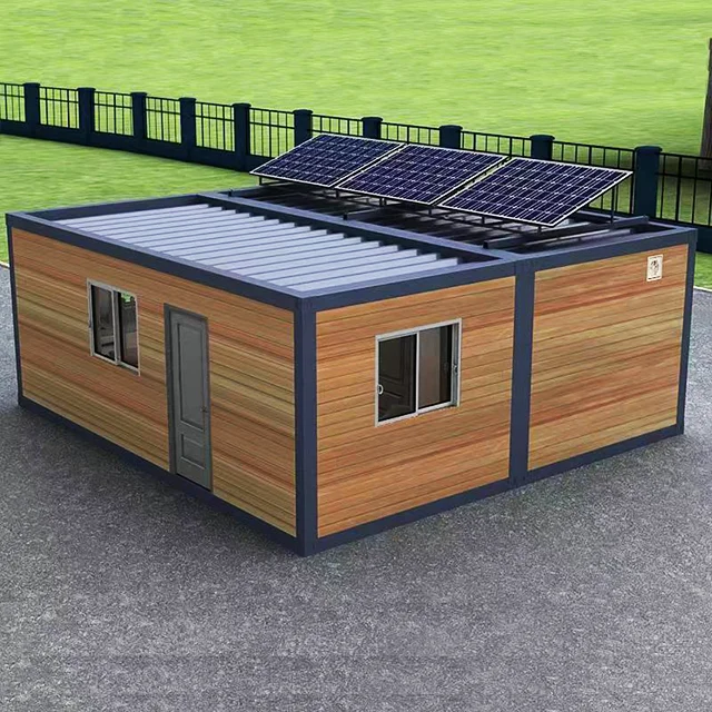 Pembinaan moden dan pantas rumah modul dengan bilik air Casas containerized perumahan solar powered containers