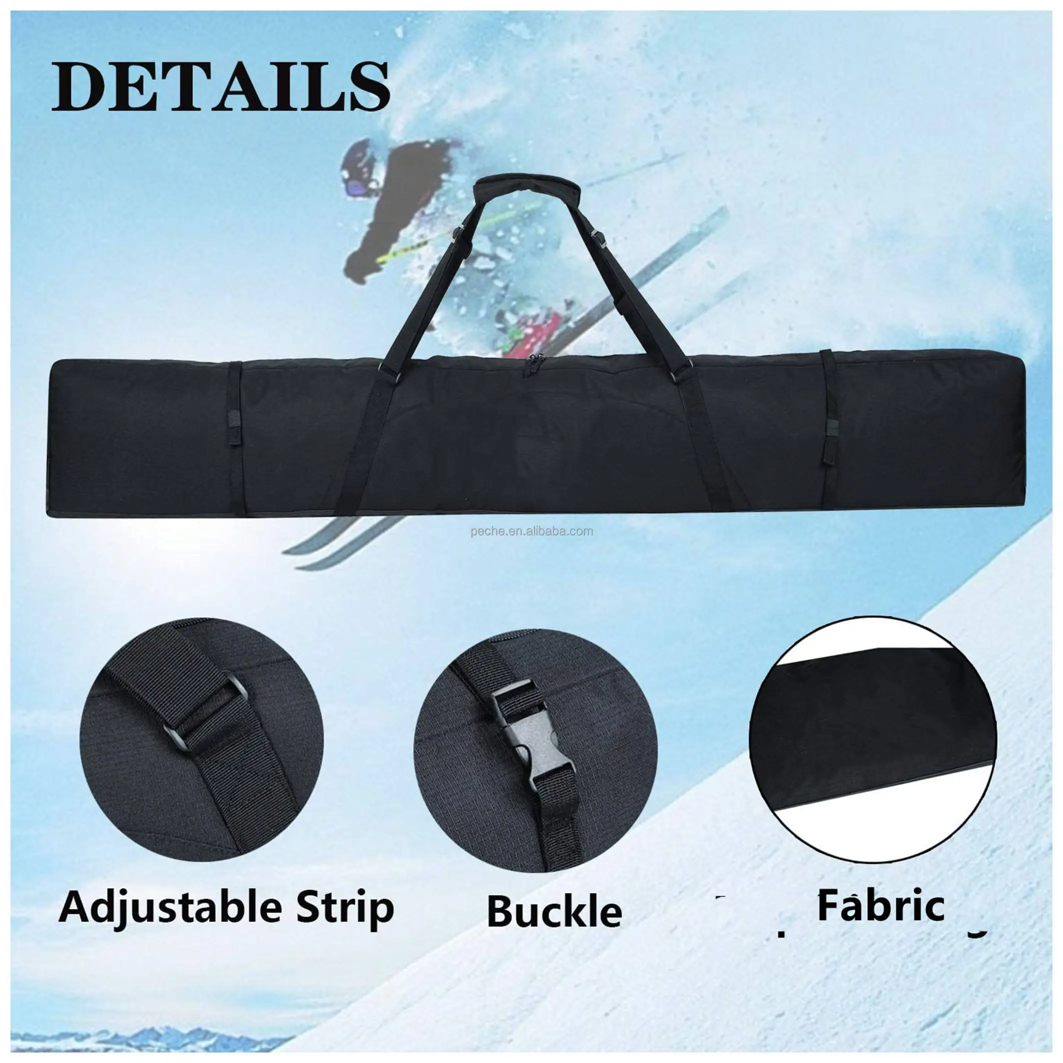 Snowboard Bags Single Ski Carry Bags For Cross Country Downhill Ski