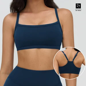 Fashion High Quality Soft Flexible Quick Dry Custom Fitness Running Workout High Impact Custom Logo Sports Bra Women