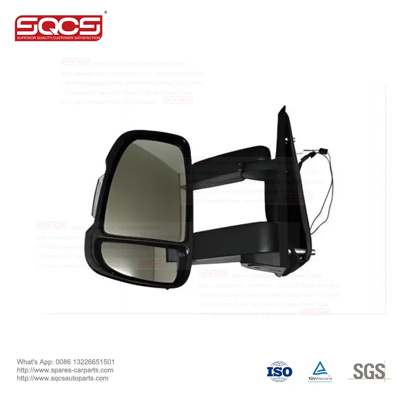 SQCS Brand Long Arm Heated Rear View Mirror OE 735424395 with 3 Months Warranty for FIAT Ducato