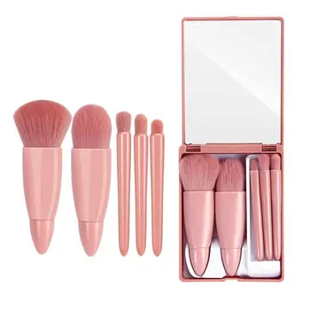 wholesale high quality beauty makeup mini tools travel size case tool kit sets makeup brush set with mirror mini