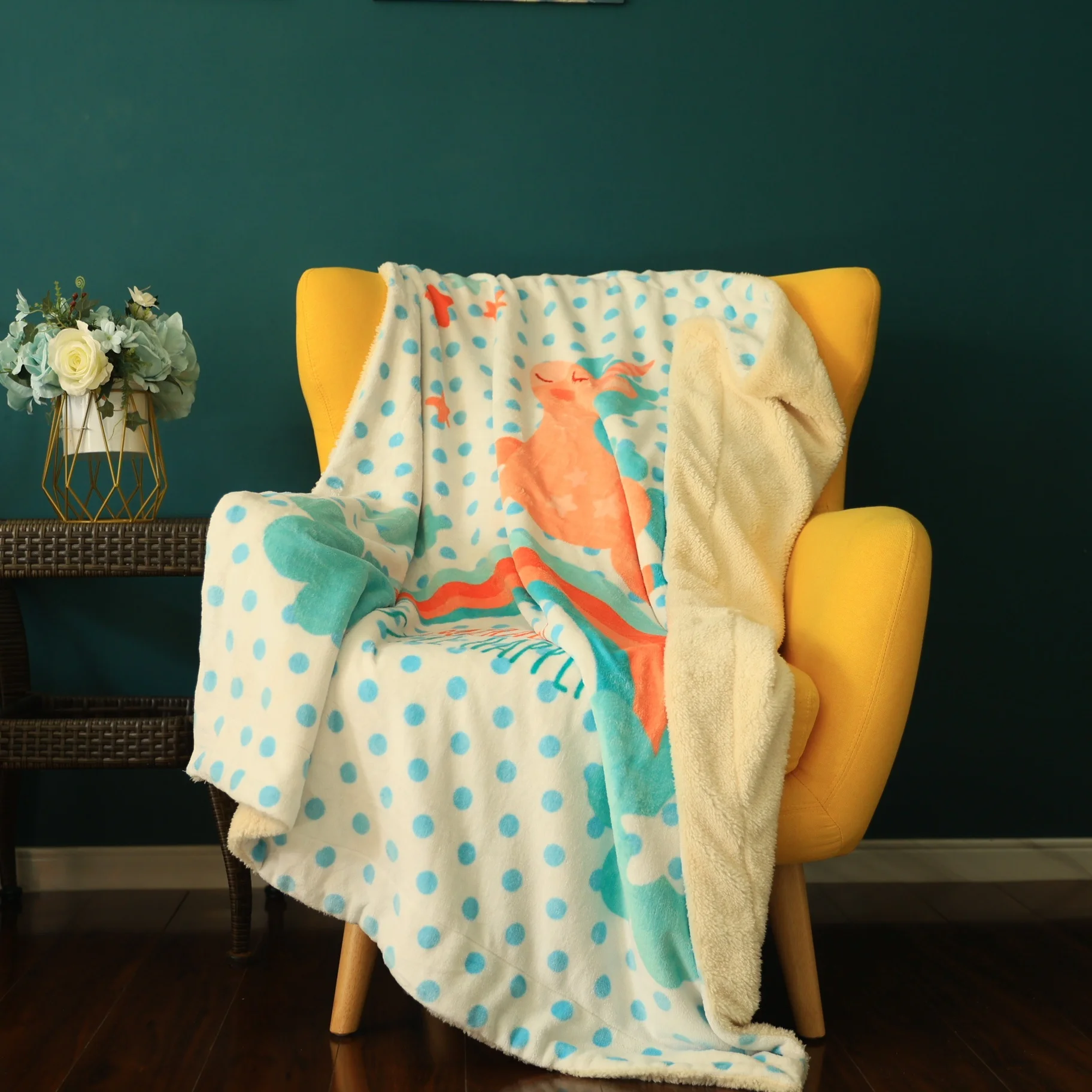 Custom Anime Printed Soft Fleece Wholesale Sherpa Blanket Throw Buy