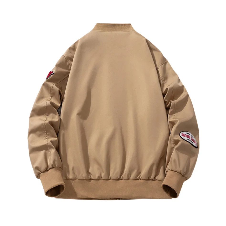 Hochwertige Bomberjacke für Herren im modischen Winter-Varsity-Stil mit gesticktem Baseball-Buchstaben-Design_voghion.com