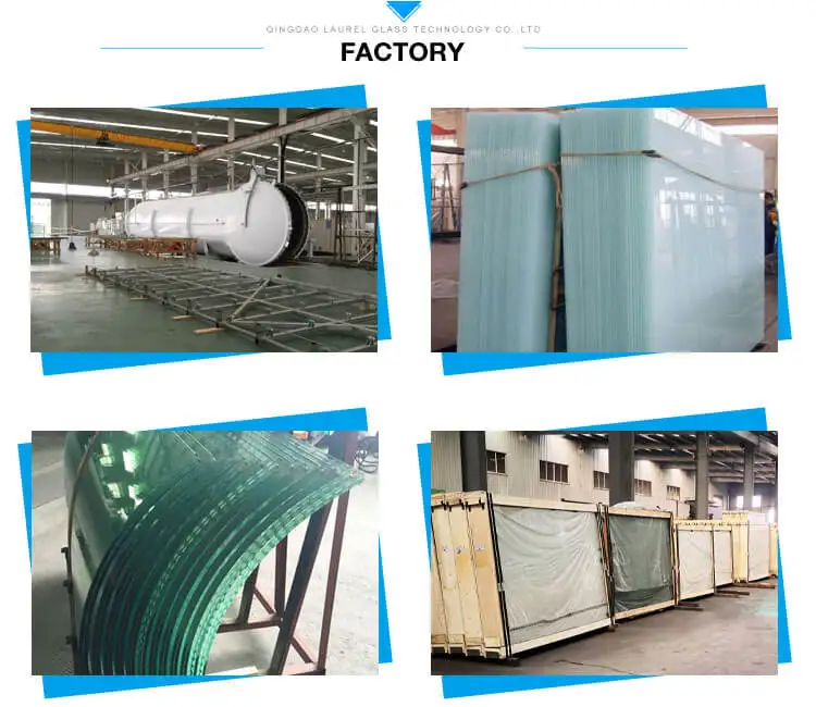 Ultra Clear SGP PVB Tempered Laminated Glass 8mm 10mm 12mm Safety Panel ...