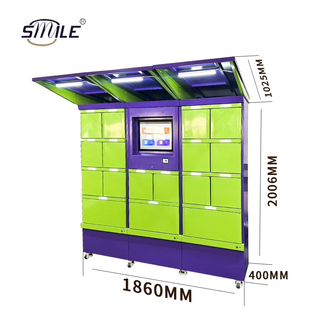 Smiletech Intelligent Metal Steel Express Parcel Locker Outdoor ...