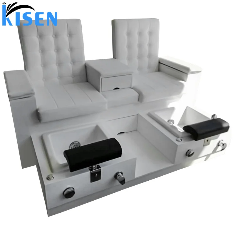 Kisen 2024 New Arrival New Design Luxury Foot Massage Spa Chair Nails Pedicure Chair for Sale
