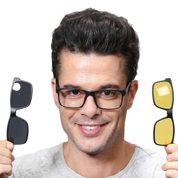 Popular Polarized Optical Frames Clip Frame Colorful Fashion Glasses Clip on Sunglasses 2025