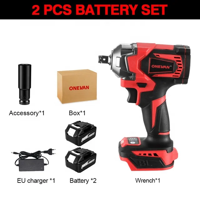 1200N. Cordless Ipact Wrench 1/2 Inch For Dewalt Battery, 900FT-LBS - View #3