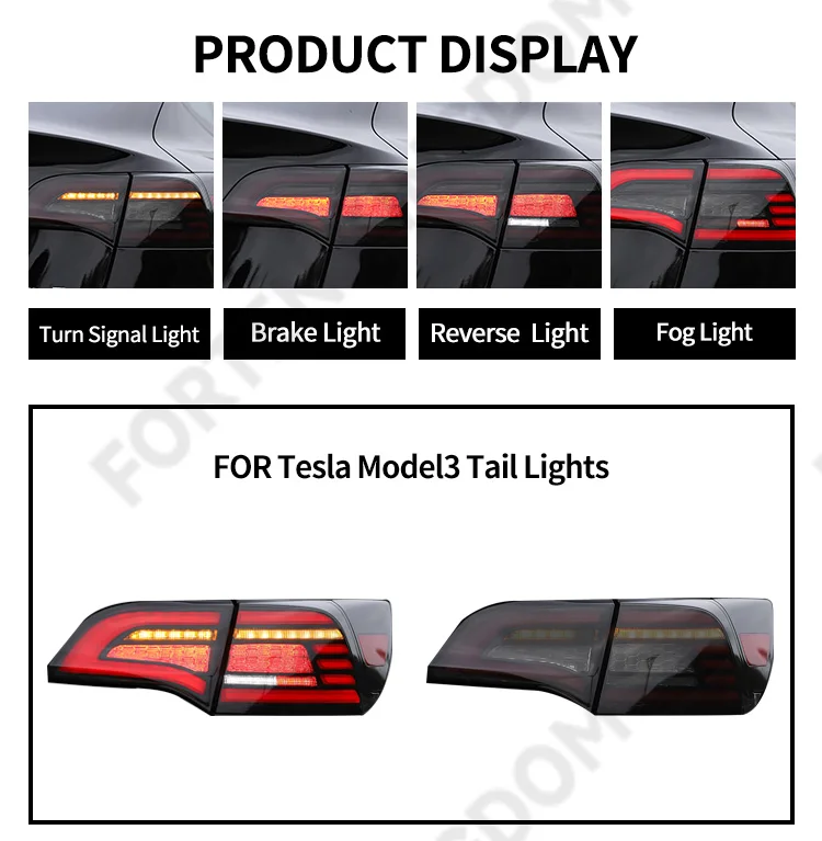 High Quality Transparent Style Rear Lamp Clear Lens Led Tail Light For