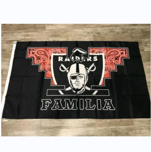 Poster Place 559 - Raider Dodgers Lakers Flag. 3 feet by 5 feet