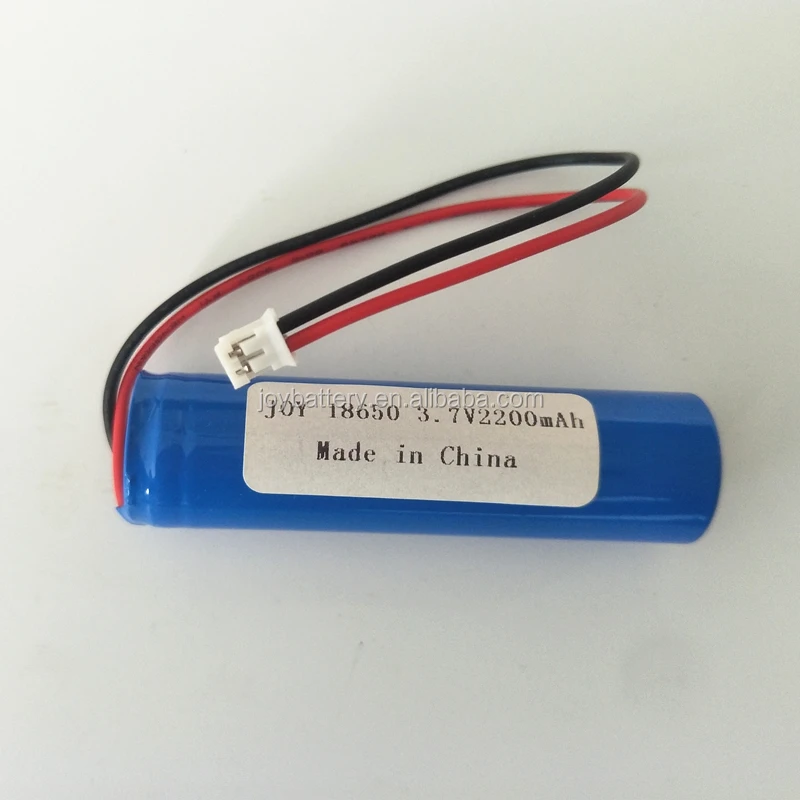 Cylindrical Rechargeable 18650 Lithium Ion Icr18650 3.7v 2200mah Li-ion ...