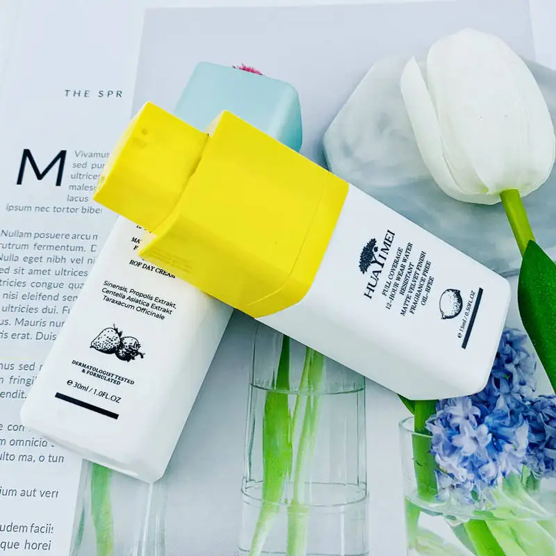 Drunk Elephant Acrylic 15ml 30ml 50ml square Shape Cosmetic Cream Jar Skincare Container Airless Bottles